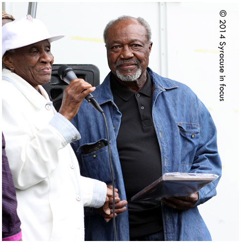 Former boxer Hal TNT Carroll, who came to Syracuse as a 16 year-old from Greenwood, SC and owner of Hal's Auto Body, received the Rosemary Award Syracuse's Juneteenth Celebration over the weekend.