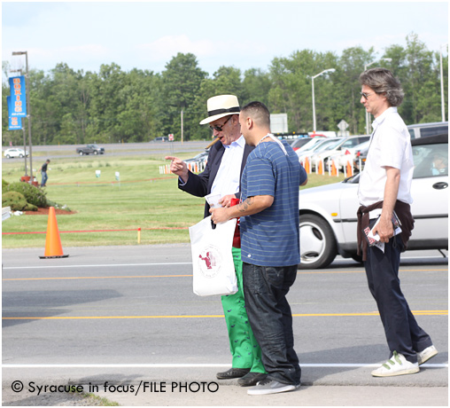 Boxing historian and writer Bert Sugar greeted fans at International Boxing Hall of Fame during an induction weekend back in the day.