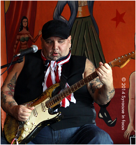 Poppa Chubby did a guitar clinic at Upstairs at the Dino on Friday afternoon. He also talked about his early career in Chicago and playing with legends such as Buddy Guy and Magic Slim and Johnny Winter.