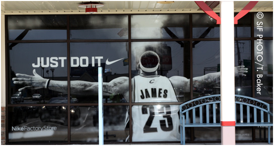 Store Mural of Lebron James (circa 2010)