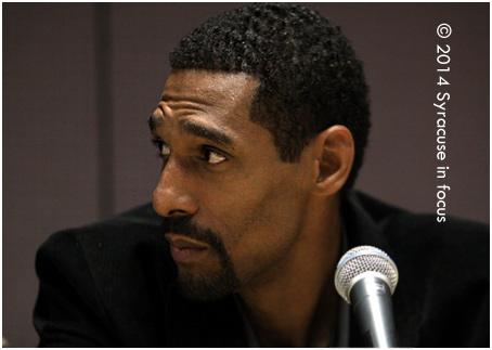 All-time leading SU scorer (and in the Big East) Lawrence Moten talked about teaching the art of respect when it comes to fathering his daughters.