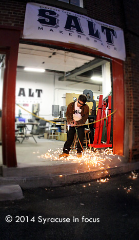 Blue Collar Ribbon Cutting