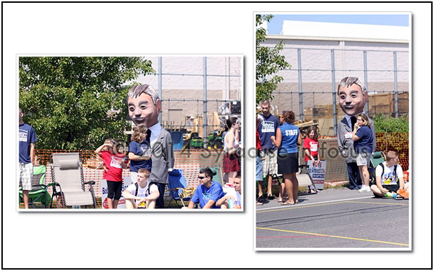 Big Head Bob, the mascot for candidate Robert Antonocci, seemed to be everywhere we turned during this year's election season. Antanocci lost his race for comptroller.