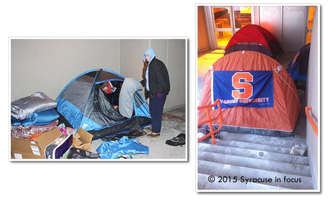 By 5:30 pm, drugstore as the temperature dipped to single digits and wind chills made things worse, ailment students were packing up their tents and leaving Boeheimburg. They will return to line up again on Friday, but then they will be inside the temperature-controlled Carrier Dome. A record crowd is expected for the SU v. Duke game on Saturday.