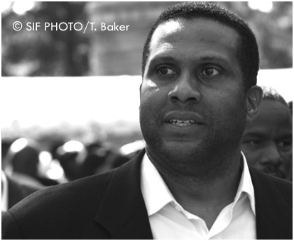 Tavis Smiley, Author, Radio/TV host (circa 2005) in Washington, DC