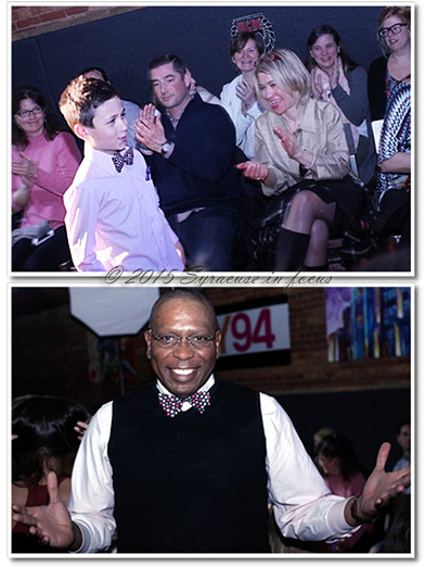 9-year old RJ (top) got plenty of applause during his walk on the runway and Every Day Bow Ties designer (owner) Geraldo De-Souza was all smiles after his designs caught the attention of the crowd.