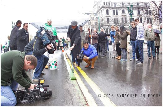 City Line (preparation for St. Patrick's Day)