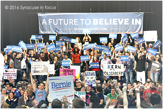 Bernie Sanders rally, OnCenter