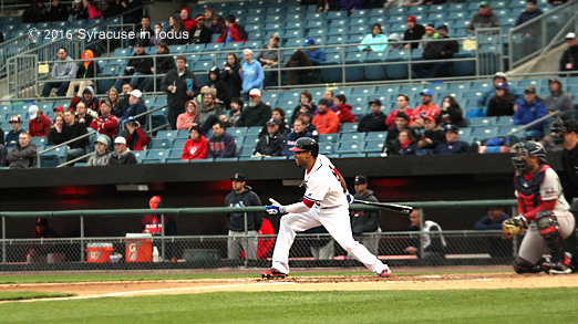 Washington Nationals outfielder Ben Revere proved he can swing the bat. He went 2 for 3 last night during a rehab start in Syracuse. The Chiefs won 3-1.