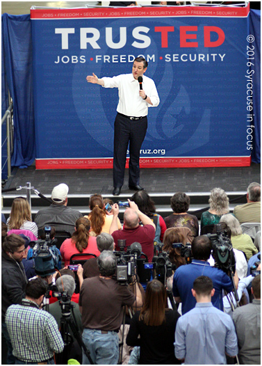 Sen. Ted Cruz made a visit to Central New York before the upcoming primary.