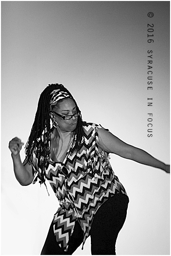 Annette Adams-Brown danced her way on to the stage for her exhibition/scene for The Colored Museum last night. The play was directed by Jackie Warren-Moore.