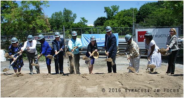 A ground breaking ceremony was held on South Avenue for the planned Price Rite store.