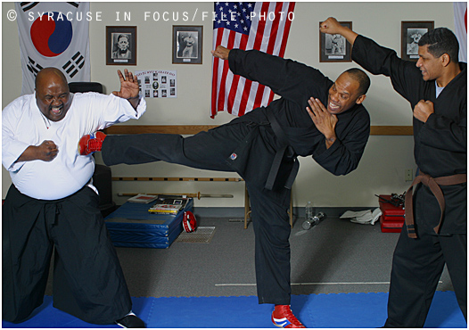 Focusing Our Resources for Community Enlightenment (FORCE) at the dojo of Vincent Grace (circa 2003).