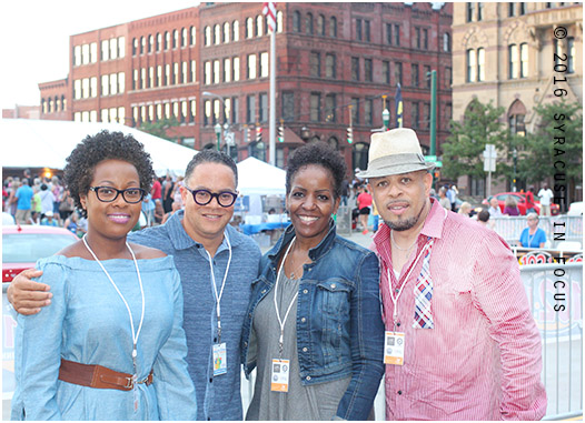 Allen and his wife posed for a photo with WAER FM-88 GM Joe Lee and his wife after the Saturday evening set.