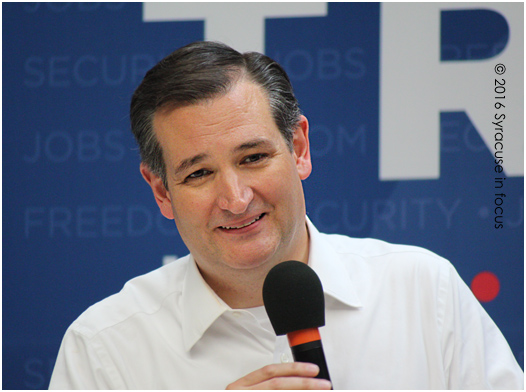 Texas Sen. Ted Cruz spoke in Syracuse during the campaign