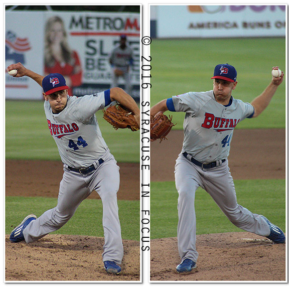 Buffalo pitcher Patrick Michael Venditte showed off his ambidexterity earlier this week as he pitched several shut out innings against the Chiefs.