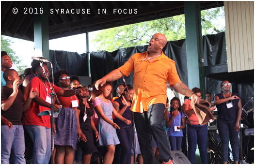 NYS Gospel Choir Director Jason Barnes took things to another level during today's show.