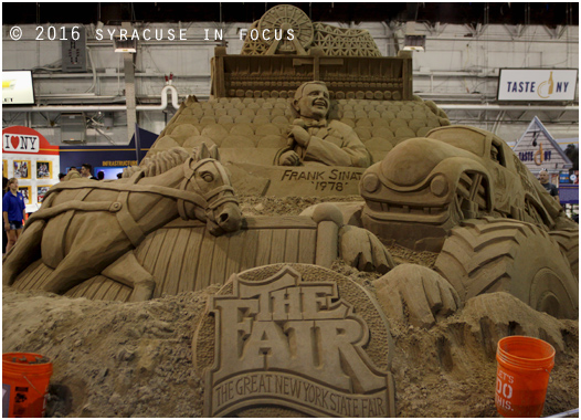 Sand sculpture: In Progress