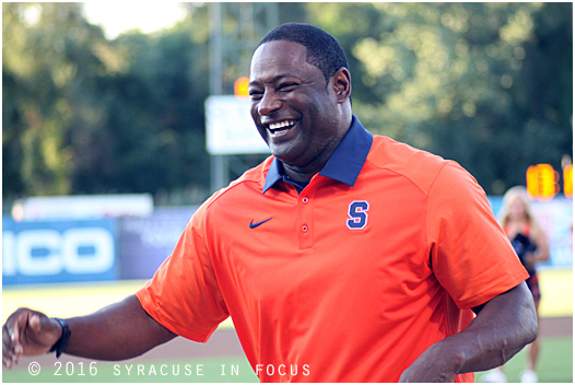 Winning Mood. Congratulations to Coach Babers on his first road win as coach of SU.