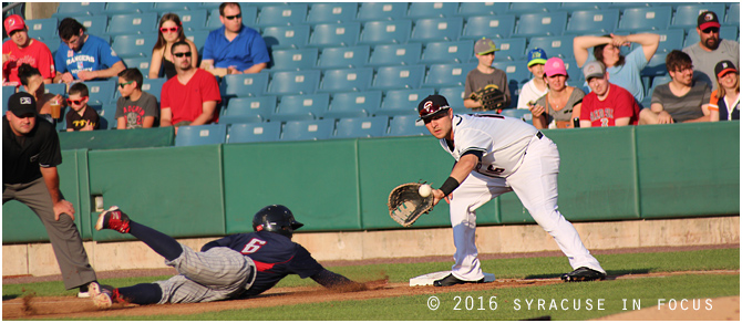 Chiefs infielder Matt Skole was awarded the 2016 Rawlings Sports Gold Glove for his work at 1B this season.