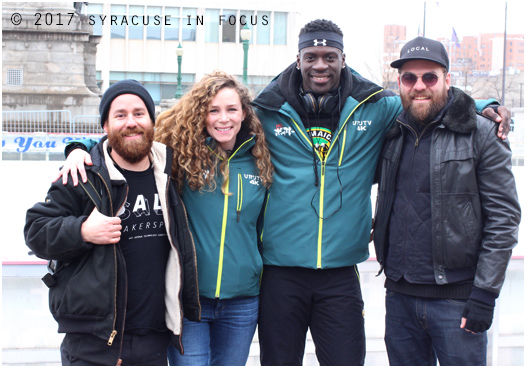 Mike Giannattasio, Kathleen Pulito, Kemari Stewart and Michael Heagerty in Clinton Square