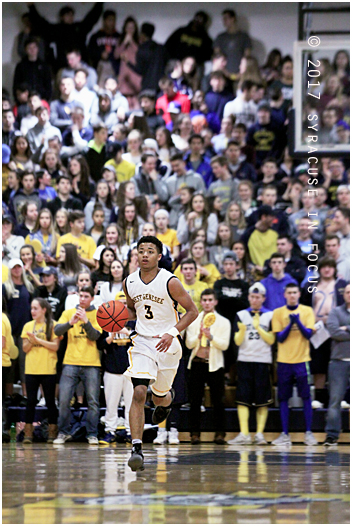 Malik Zachary (pictured) and West Genesee went through the highs and lows of being a top team this week. They lost to Liverpool at the buzzer and also beat Bishop Kearney at the buzzer.