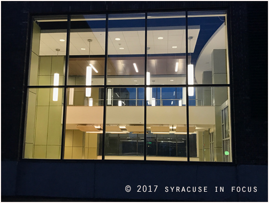 This used to the periodical and reference section of the SUNY OCC library.  It is now a gateway/corridor to the new library.