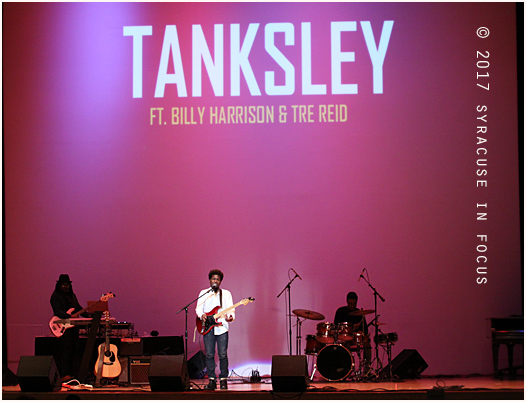 Vocalist Tanksley was one of the featured artists at Syracuse University's Black Lounge on tonight.