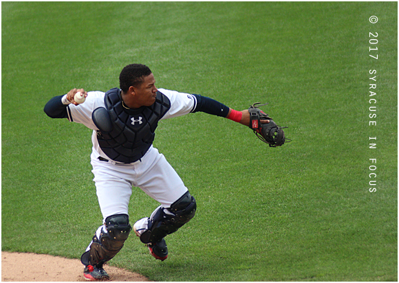 Catcher Pedro Severino and the Chiefs have won six straight, including a sweep of the Norfolk Folk Tides over the weekend.