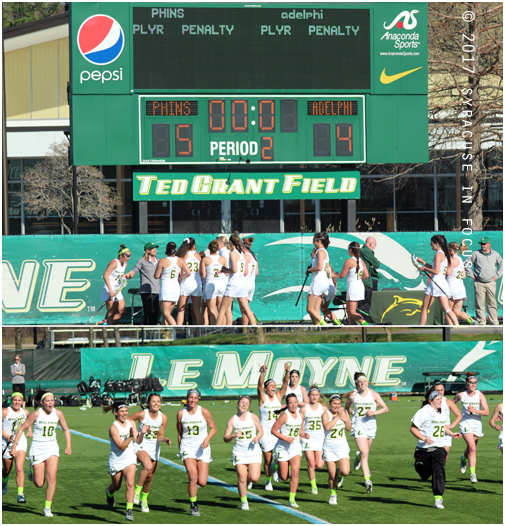 Lemoyne College defeated No. 1 ranked Adelphi on Tuesday 5-4. The team's record moved to 13-0.