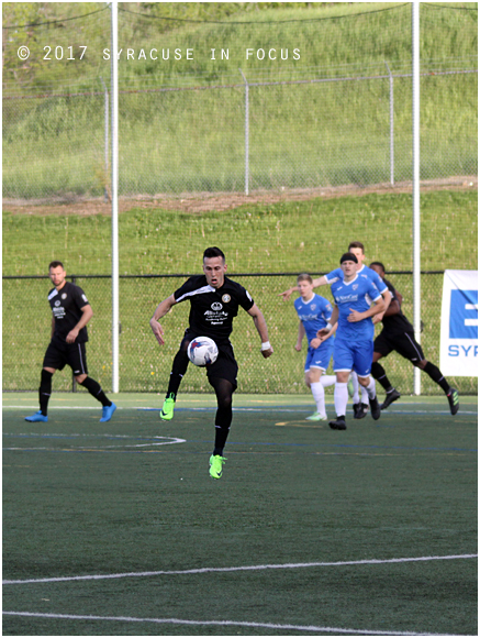 Nate Bourdeau is one of the Silver Knight players who are now playing the outdoor season with Syracuse FC.