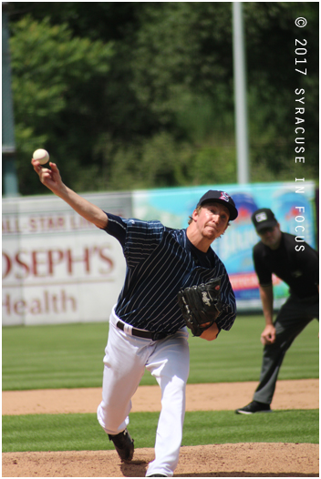 Erick Feddy consistently throws in the 90s from the mound.