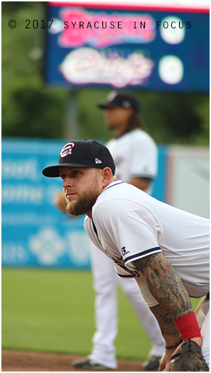 Syracuse Chiefs firstbaseman Brandon Snyder