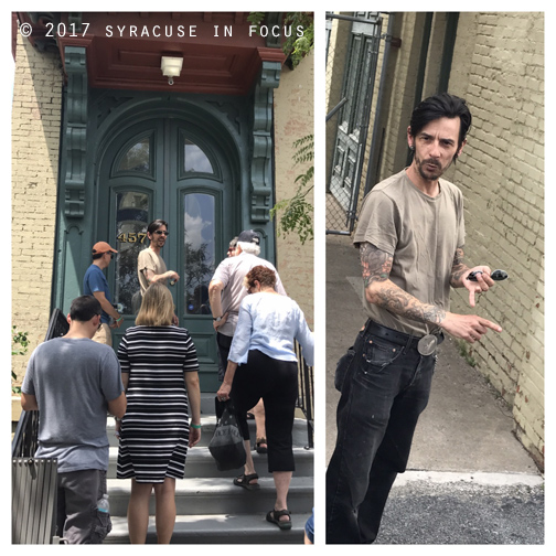 Tattoo artist Paul Roe gave a tour of his live/work space last week. The property, which is located on James Street,  is known as the Newell House)