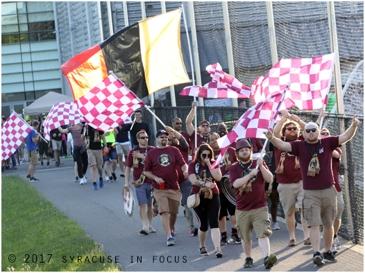 Syracuse FC pre-game march