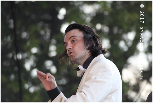 Christian Capocaccia kept time for Symphoria and special guest Joe Magnarelli.