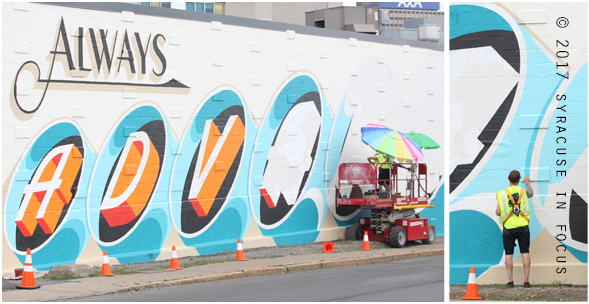 Mural: In Progress (Nancy Cantor Warehouse)