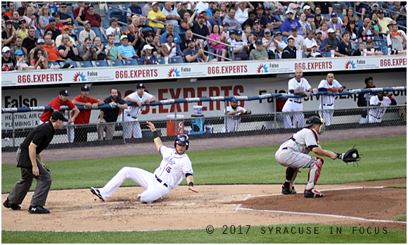 Chiefs outfielder Brandon Snyder singled in the first inning and later scored on a single by Bengie Gonzales. The action was part of a four-run, two out rally by the Chiefs in the first inning. The lost the game to Indianapolis 5-4.