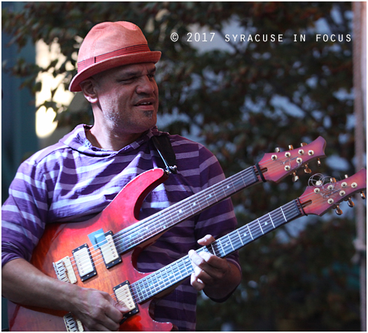 Screaming Headless Torsos founder and guitarist David Fiuczynski and his band led a out-of-the-box fusion explosion at Lemoyne Plaza to close out the Jazz in the City series.