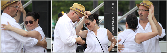 Dancing the afternoon away in Clinton Square (Latino Festival)