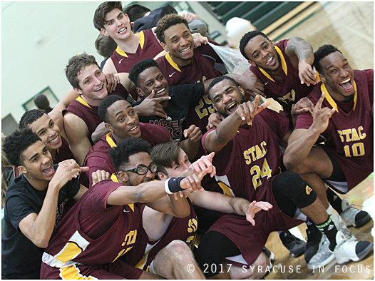 St. Thomas Aquinas Men's Basketball won the 2017 NCAA Division II East Regional at Lemoyne College.