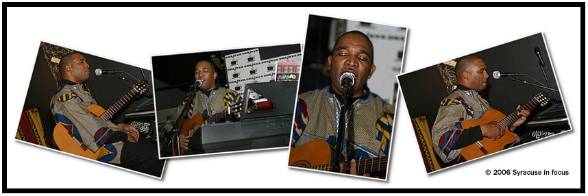 One Black Voice (aka Jacque Thomas) plays Chocolate Soul Sunday at OnaJava Cafe