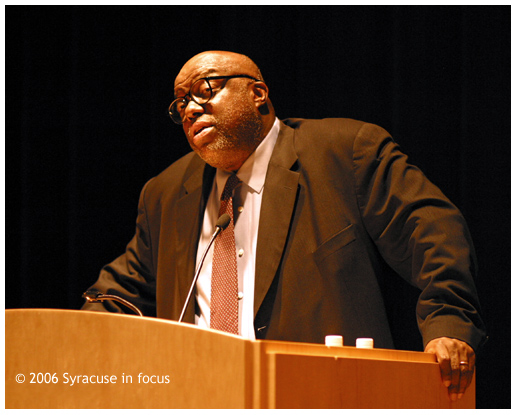 (Sept. 19) New York Daily News columnist and cultural critic Stanley Crouch spoke to students, faculty and members of the community during an installment of Onondaga Community College's Arts Across Campus series last night.